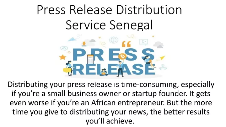 press release distribution service senegal