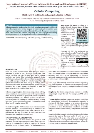 international journal of trend in scientific