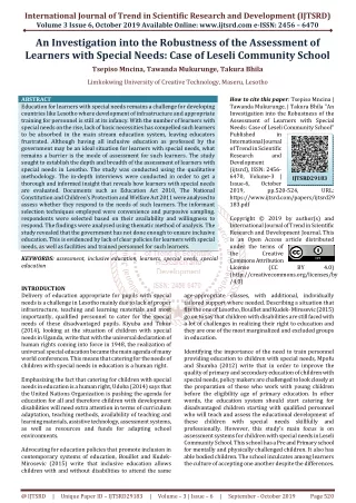 international journal of trend in scientific