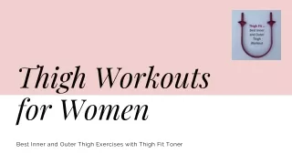 Thigh Workouts for Women - Thigh Fit Toner