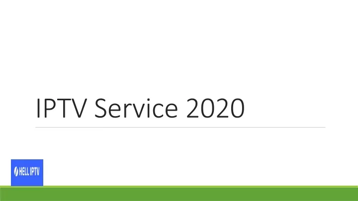iptv service 2020