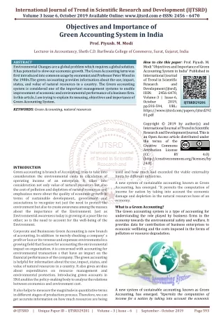 international journal of trend in scientific