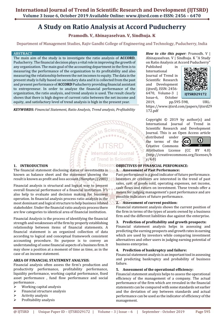 international journal of trend in scientific