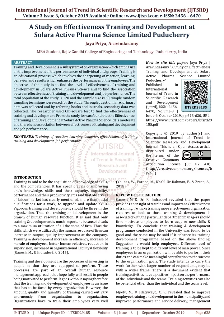 international journal of trend in scientific