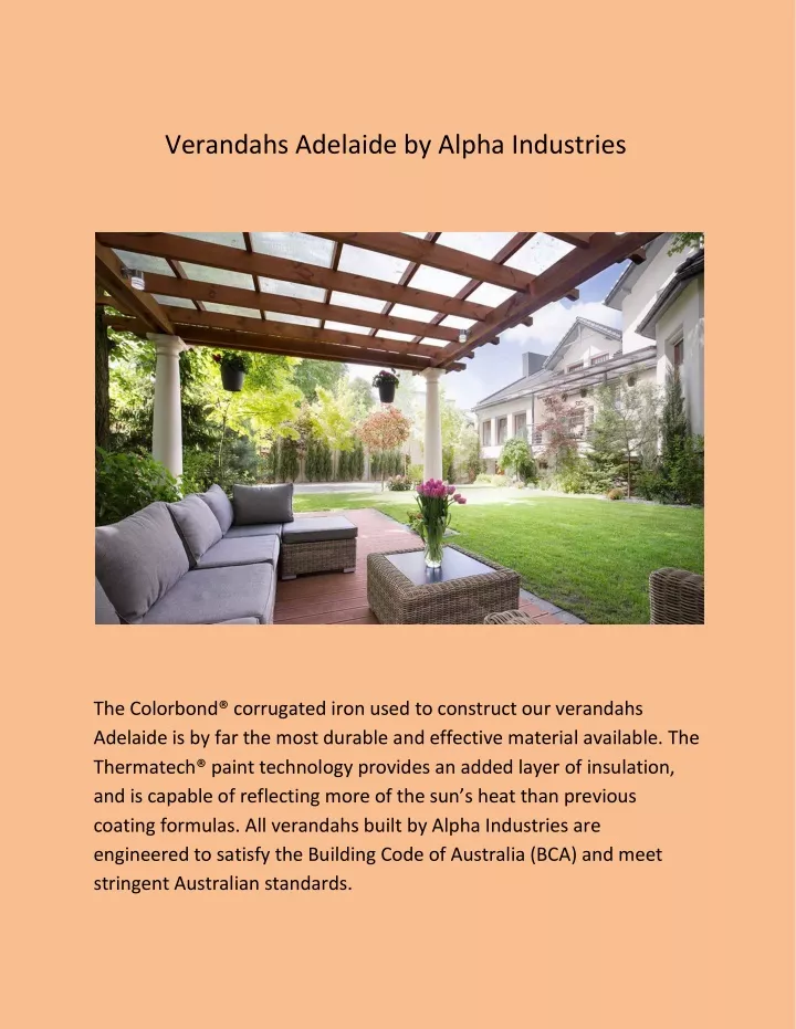 verandahs adelaide by alpha industries