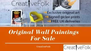 Original Wall Paintings For Sale only at CreativeFolk