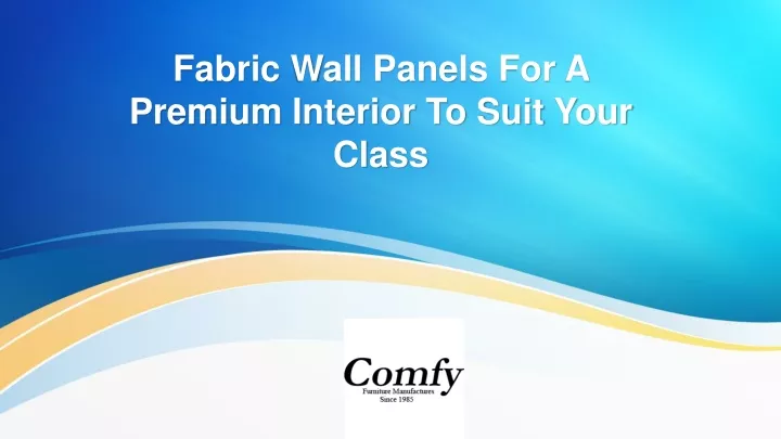 fabric wall panels for a premium interior to suit your class