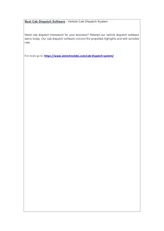 best cab dispatch software vehicle cab dispatch