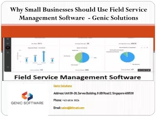 why small businesses should use field service