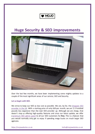 Huge Security & SEO improvements
