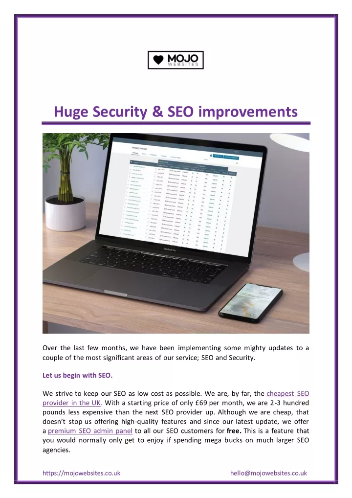 huge security seo improvements