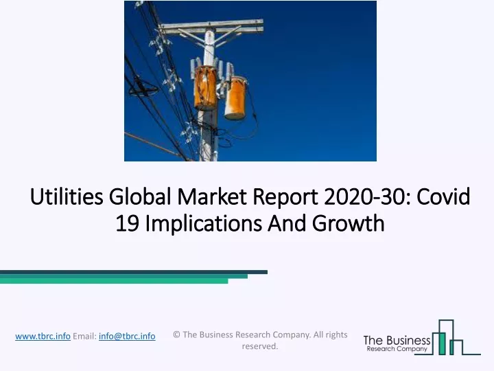 utilities utilities global market report 2020