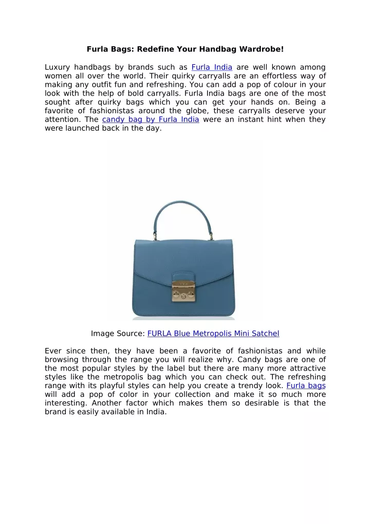 furla bags redefine your handbag wardrobe
