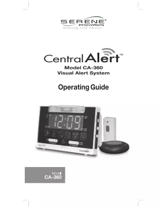 Centralalert™ Wireless Tabletop Home Notification System
