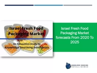 Israel fresh food packaging market Research Report- Forecasts From 2020 To 2025