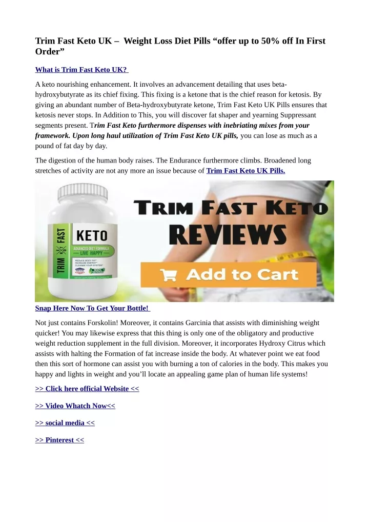 trim fast keto uk weight loss diet pills offer