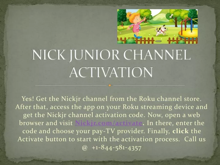 nick junior channel activation