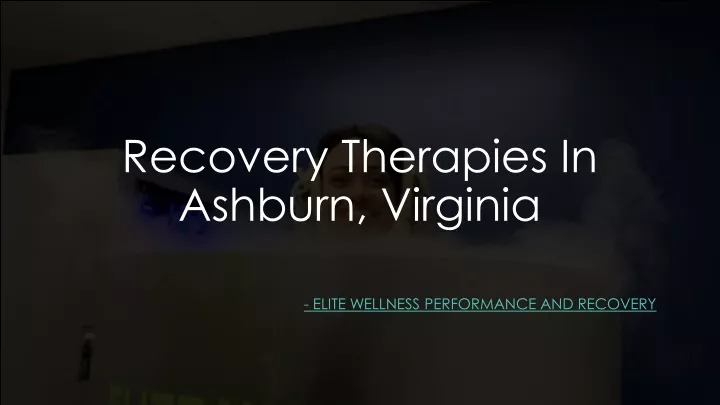 recovery therapies in ashburn virginia