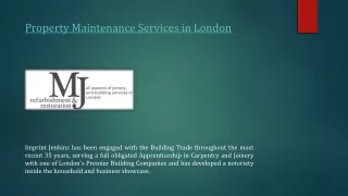 Property Maintenance Services in London