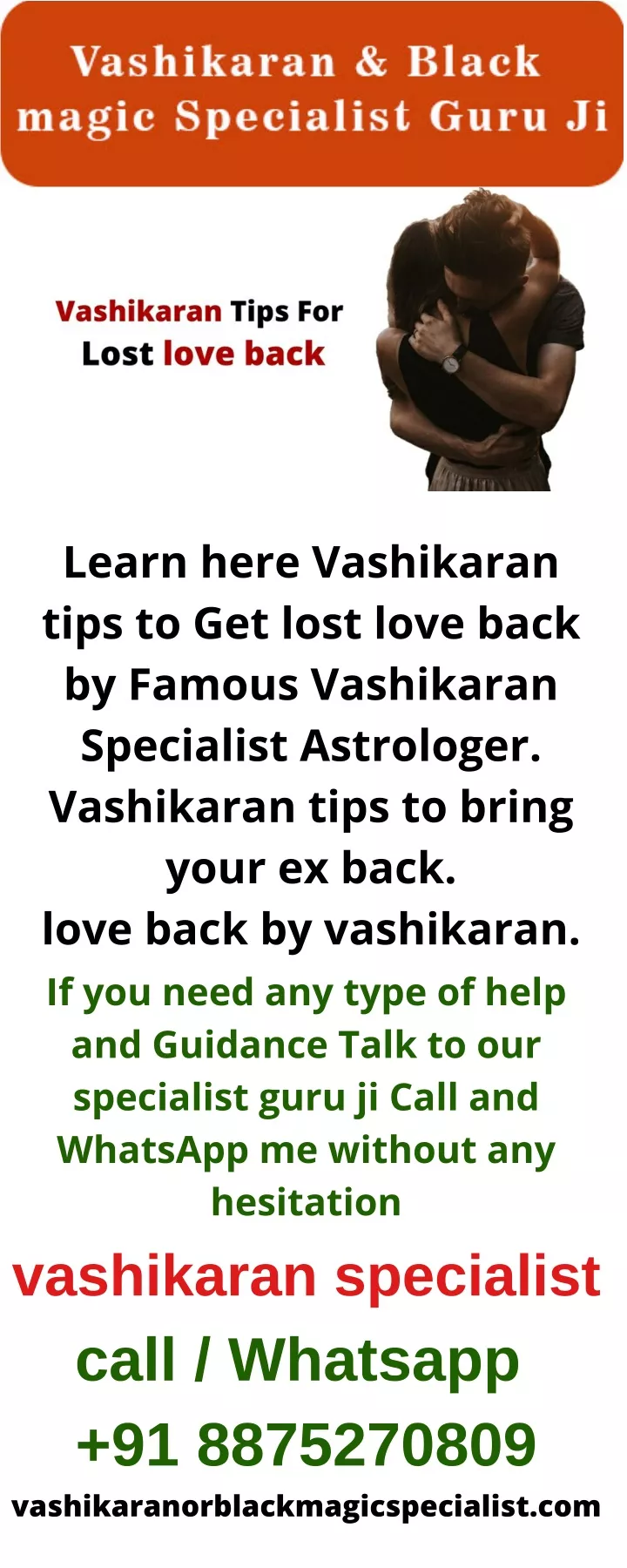 learn here vashikaran tips to get lost love back