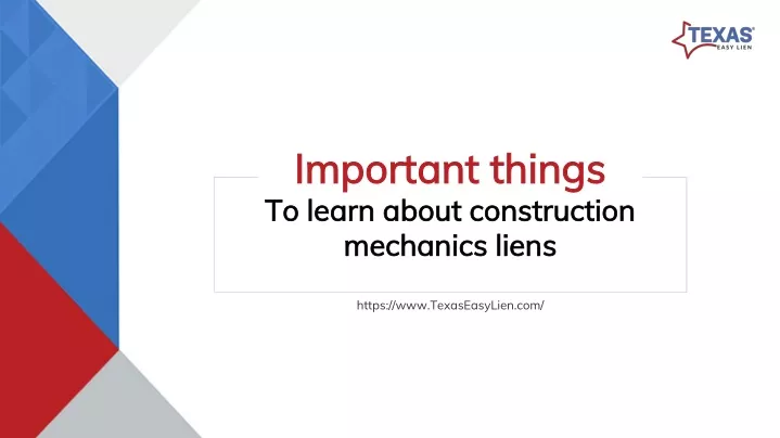important things to learn about construction