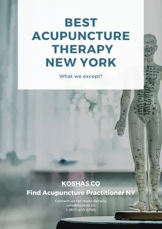 Best Acupuncture Therapy in New York | Best Acupuncture Practice in NY