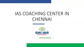 BEST IAS ACADEMY IN CHENNAI