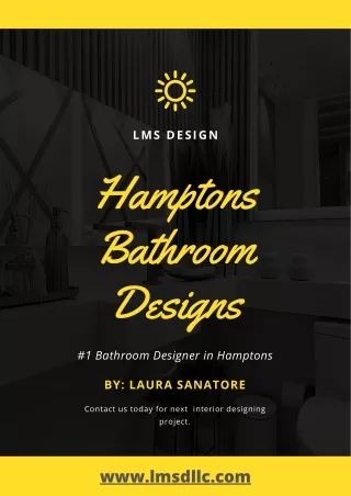Hamptons Bathroom Designs | Best Interior Designer in Hamptons