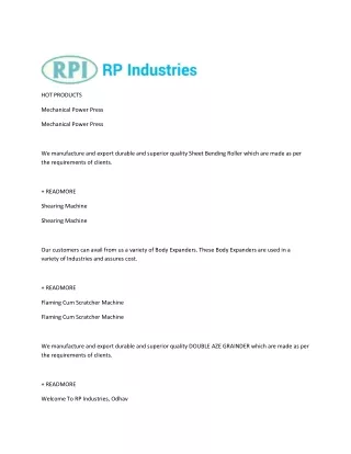 Barrel Plant Machinery, Drum Plant Machinery, Aze Grinder Manufacturer Ahmedabad - RP Industries