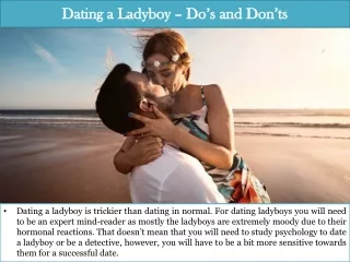Dating a Ladyboy – Do’s and Don’ts