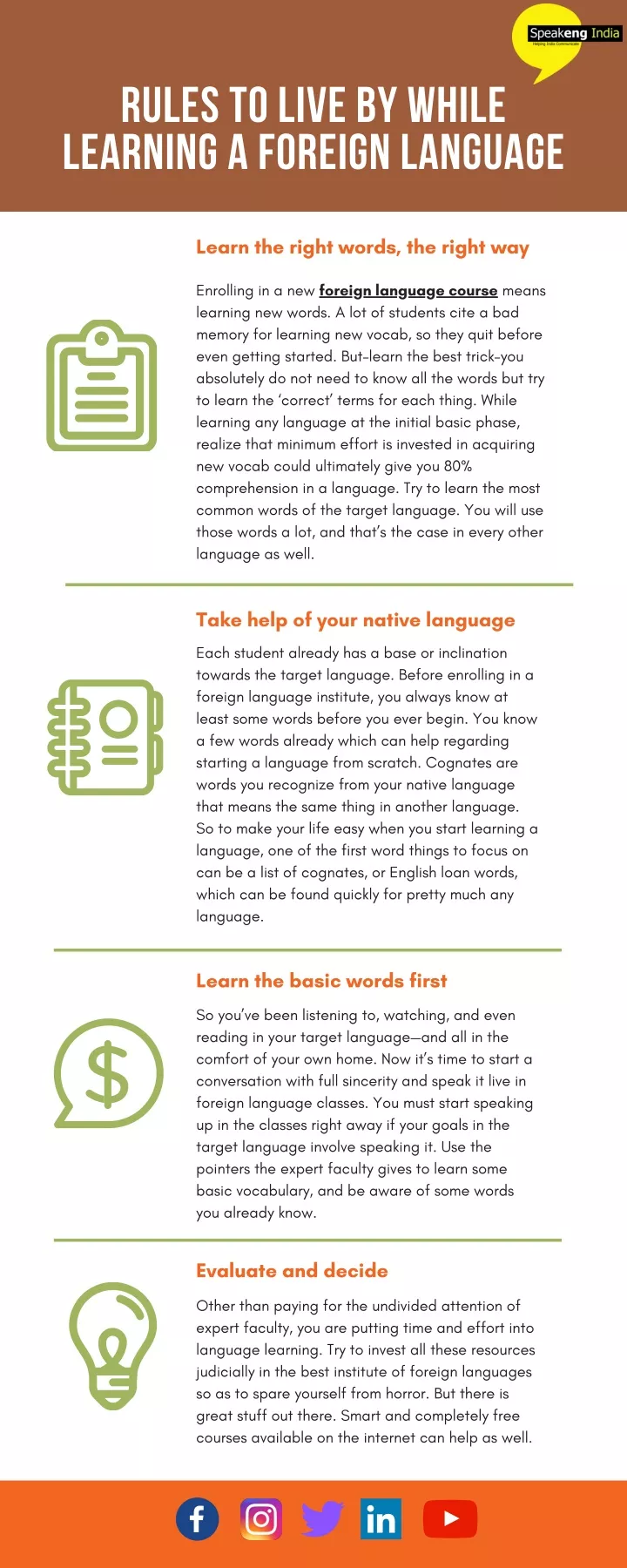 rules to live by while learning a foreign language