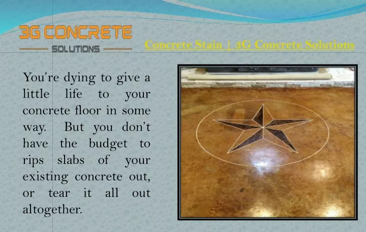 concrete stain 3g concrete solutions