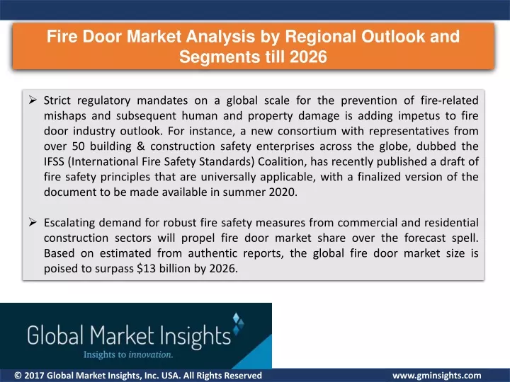 fire door market analysis by regional outlook