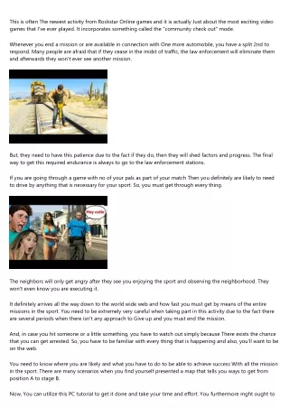 this is often the newest activity from rockstar