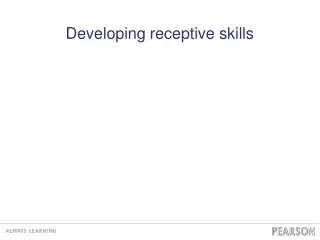 developing receptive skills