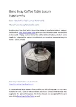 bone inlay coffee table - slide 1