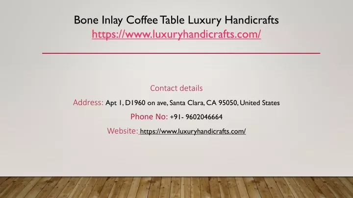 bone inlay coffee table luxury handicrafts https