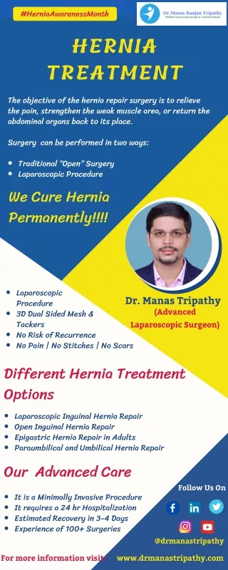Hernia Treatment in Bangalore, HSR Layout, Koramangala | Dr. Manas Tripathy