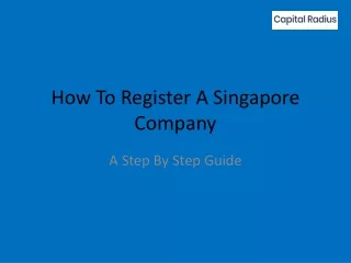 How to Register a Singapore company