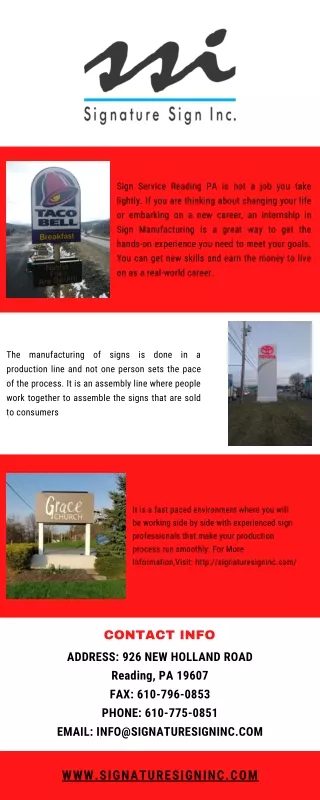sign service reading pa is not a job you take