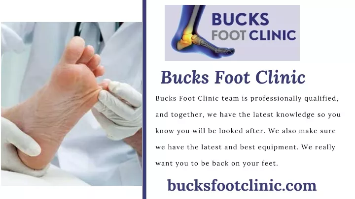bucks foot clinic