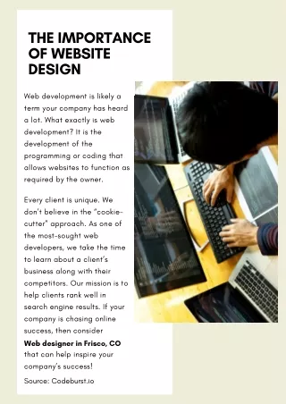 the importance of website design
