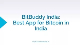 BitBuddy India: Best App for Bitcoin in India