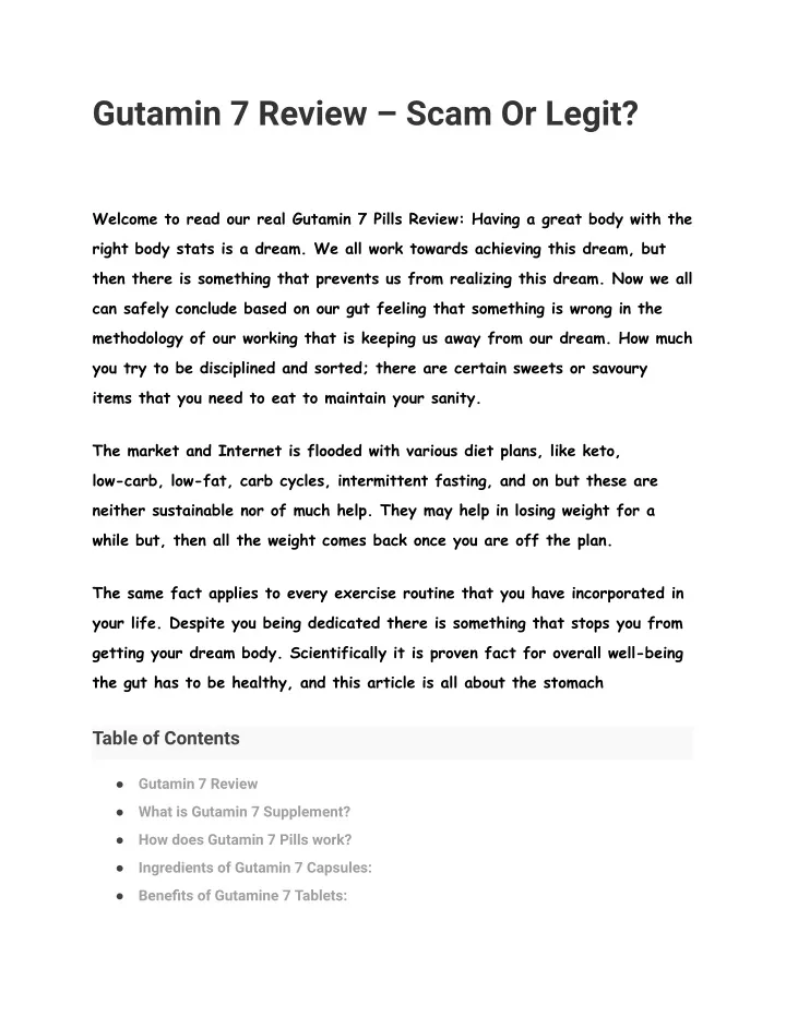 gutamin 7 review scam or legit