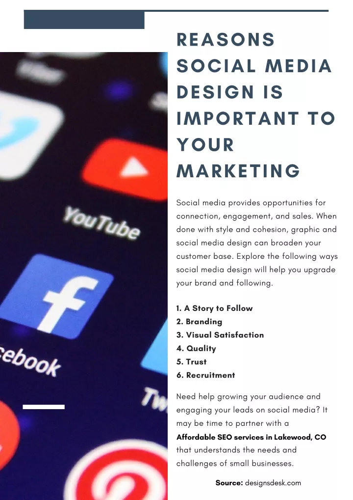 reasons social media design is important to your