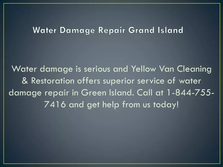 water damage repair grand island