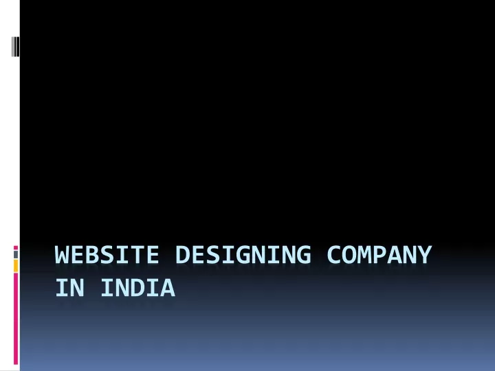 website designing company in india