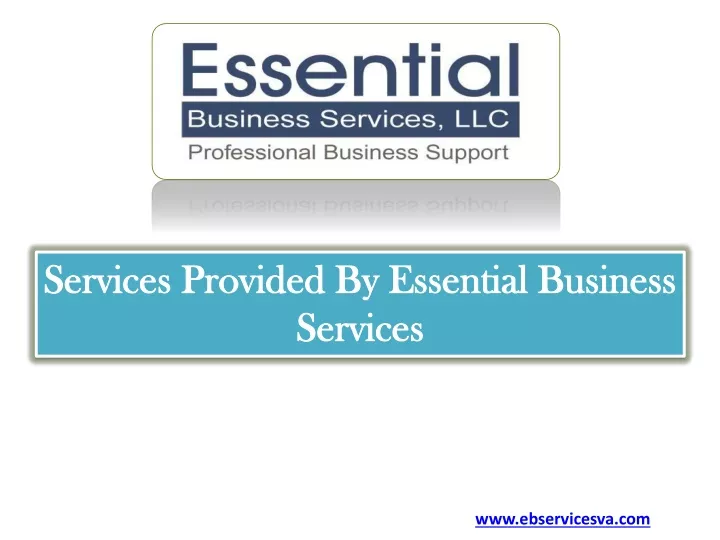 services provided by essential business services