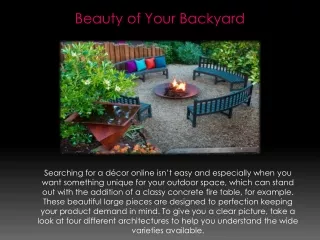 Beauty of Your Backyard