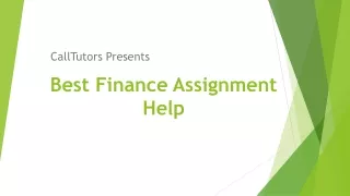 best finance assignment help